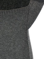 Gray Wool Midi Dress