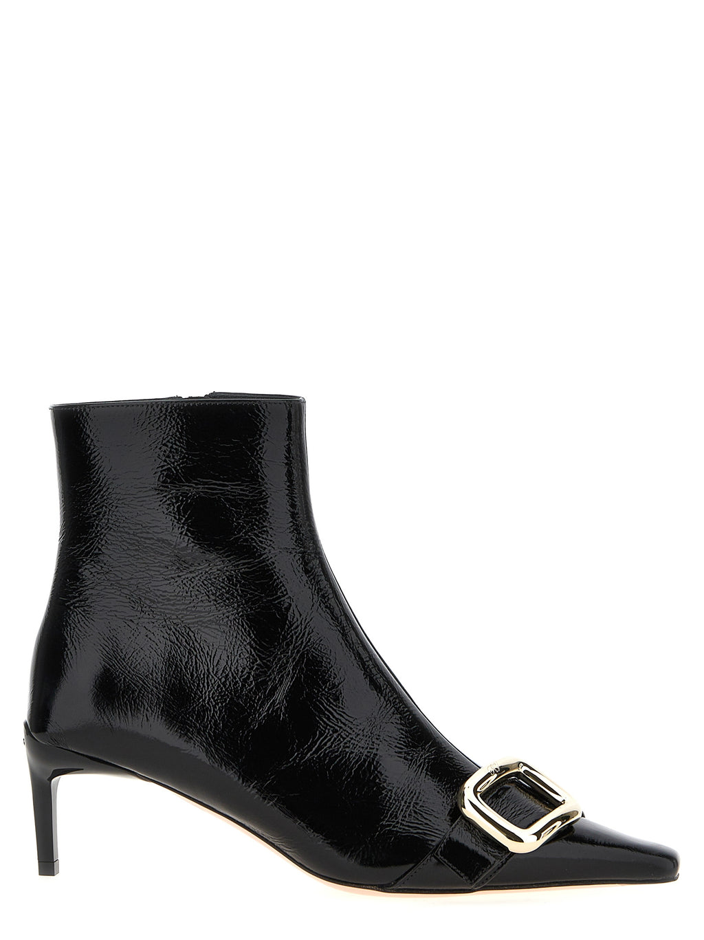 Black Calfskin Ankle Boots