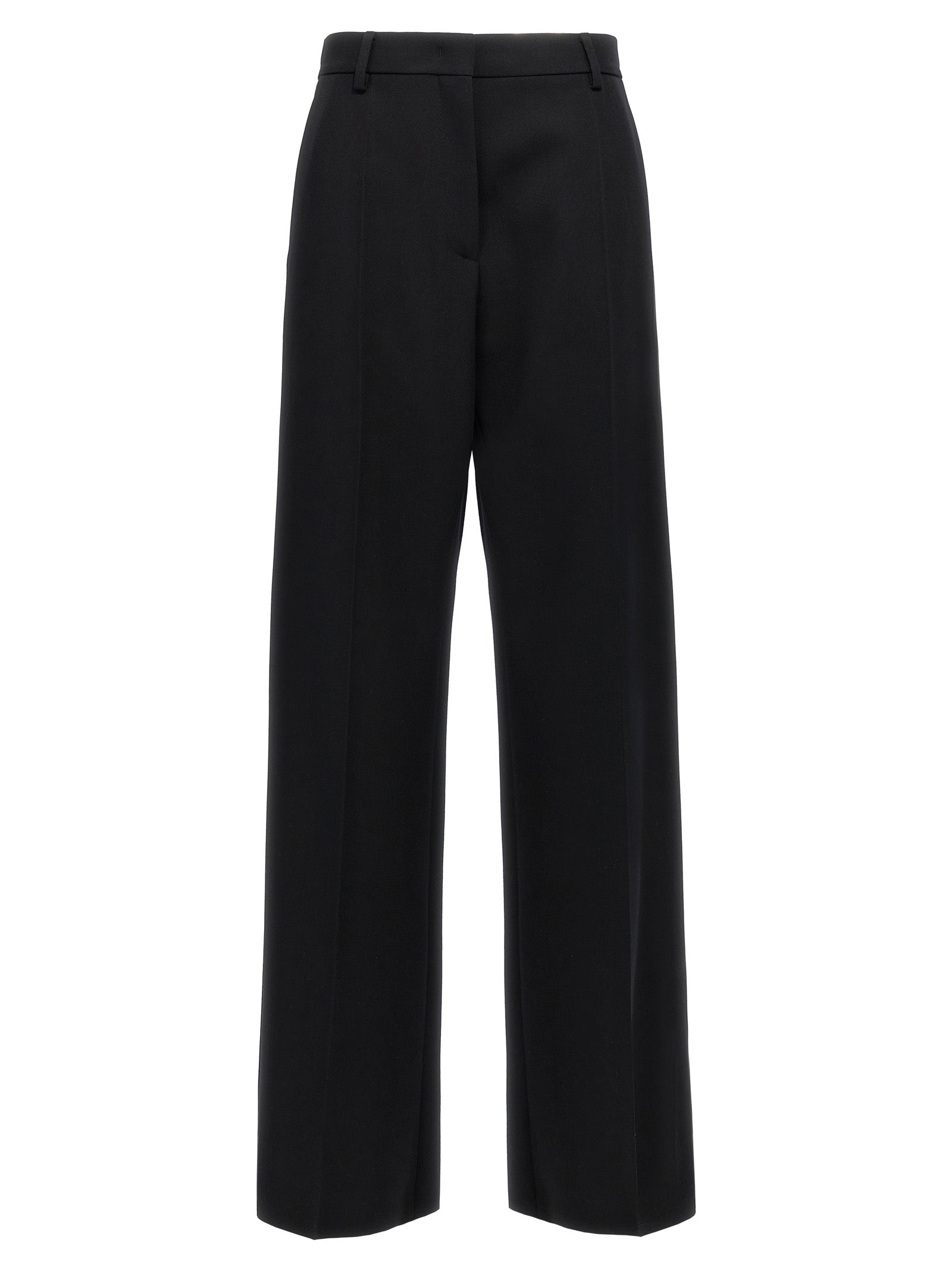 Black Virgin Wool Dress Pants