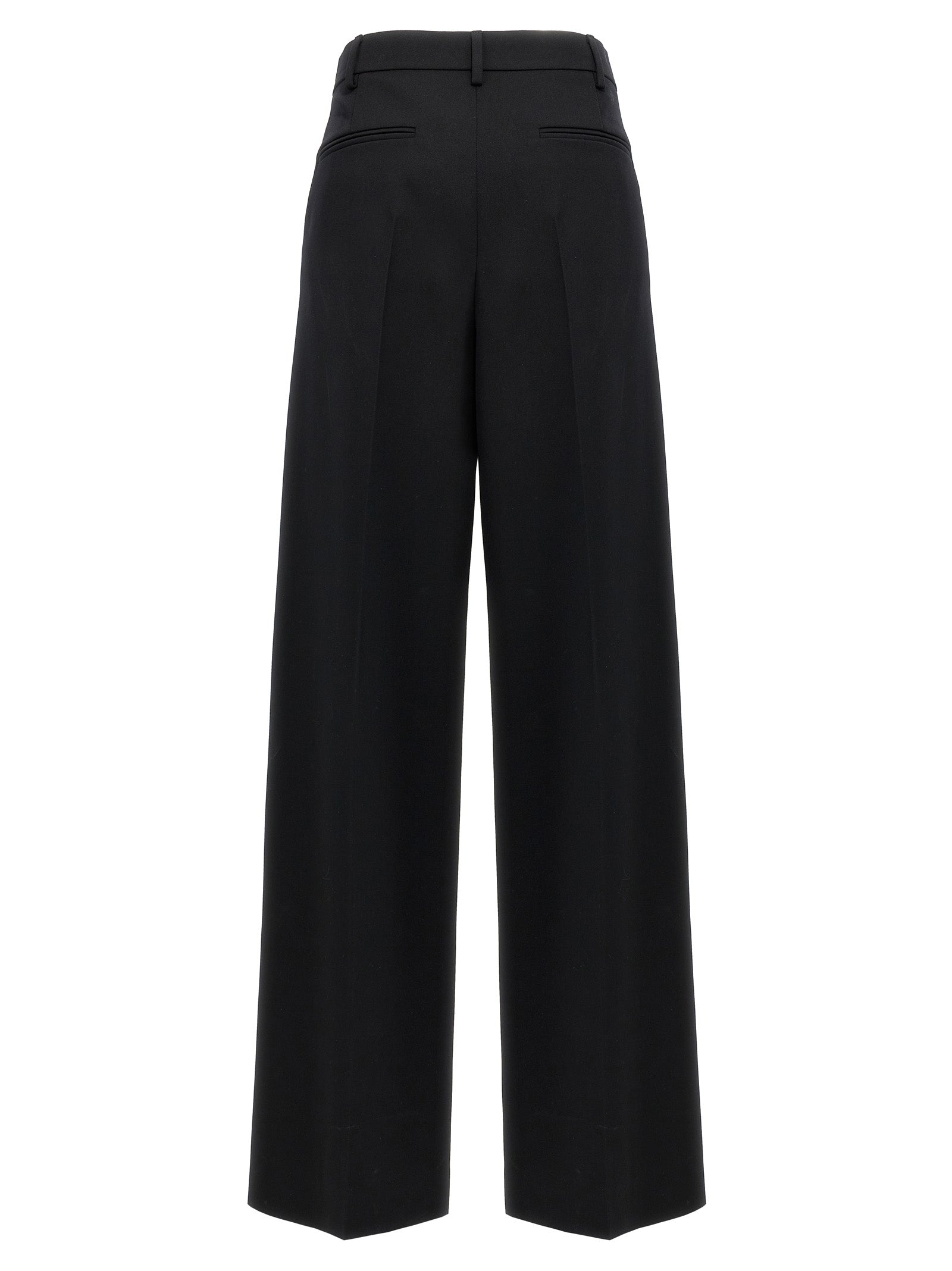 Black Virgin Wool Dress Pants