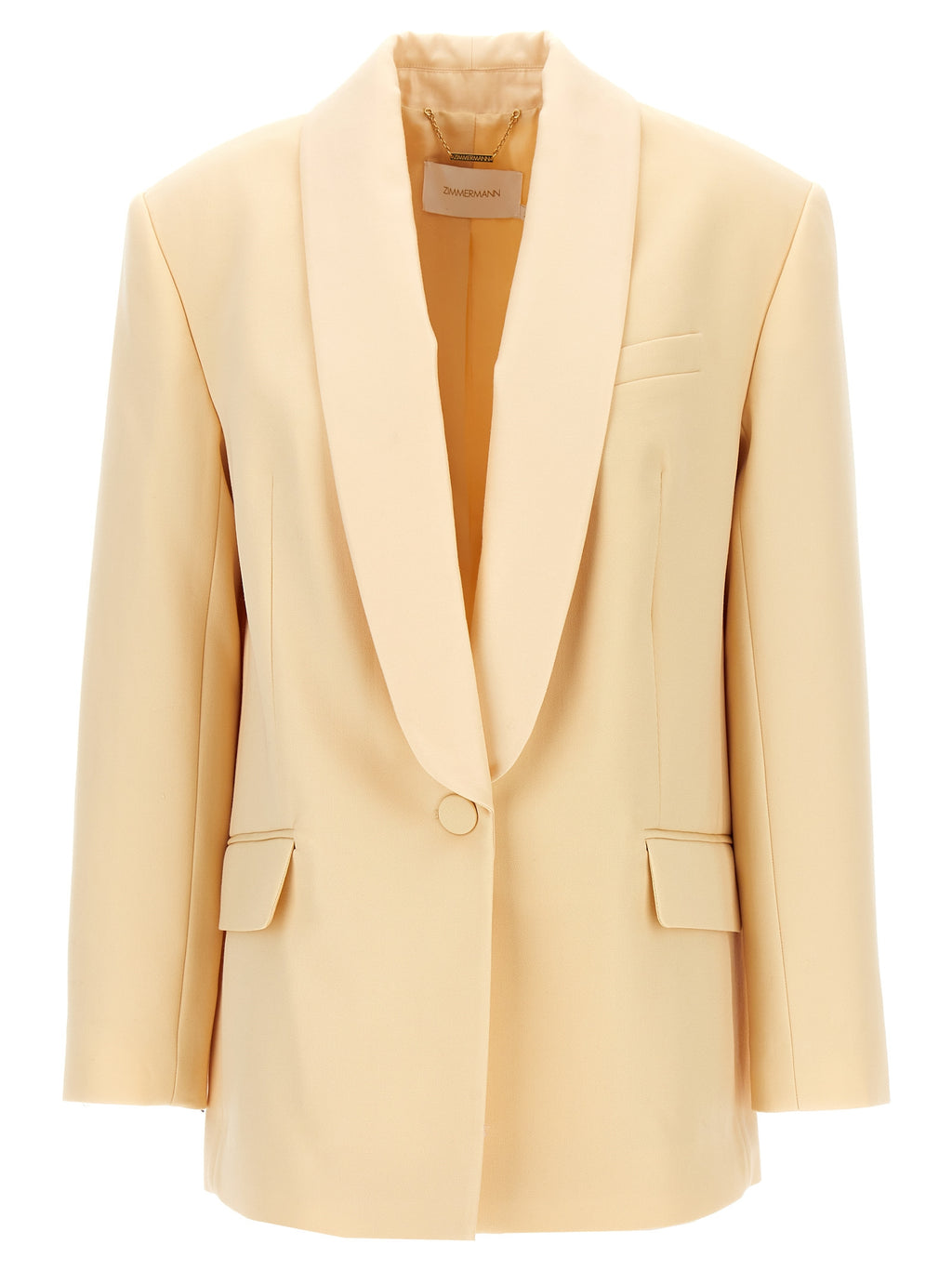 Beige Wool Blazer