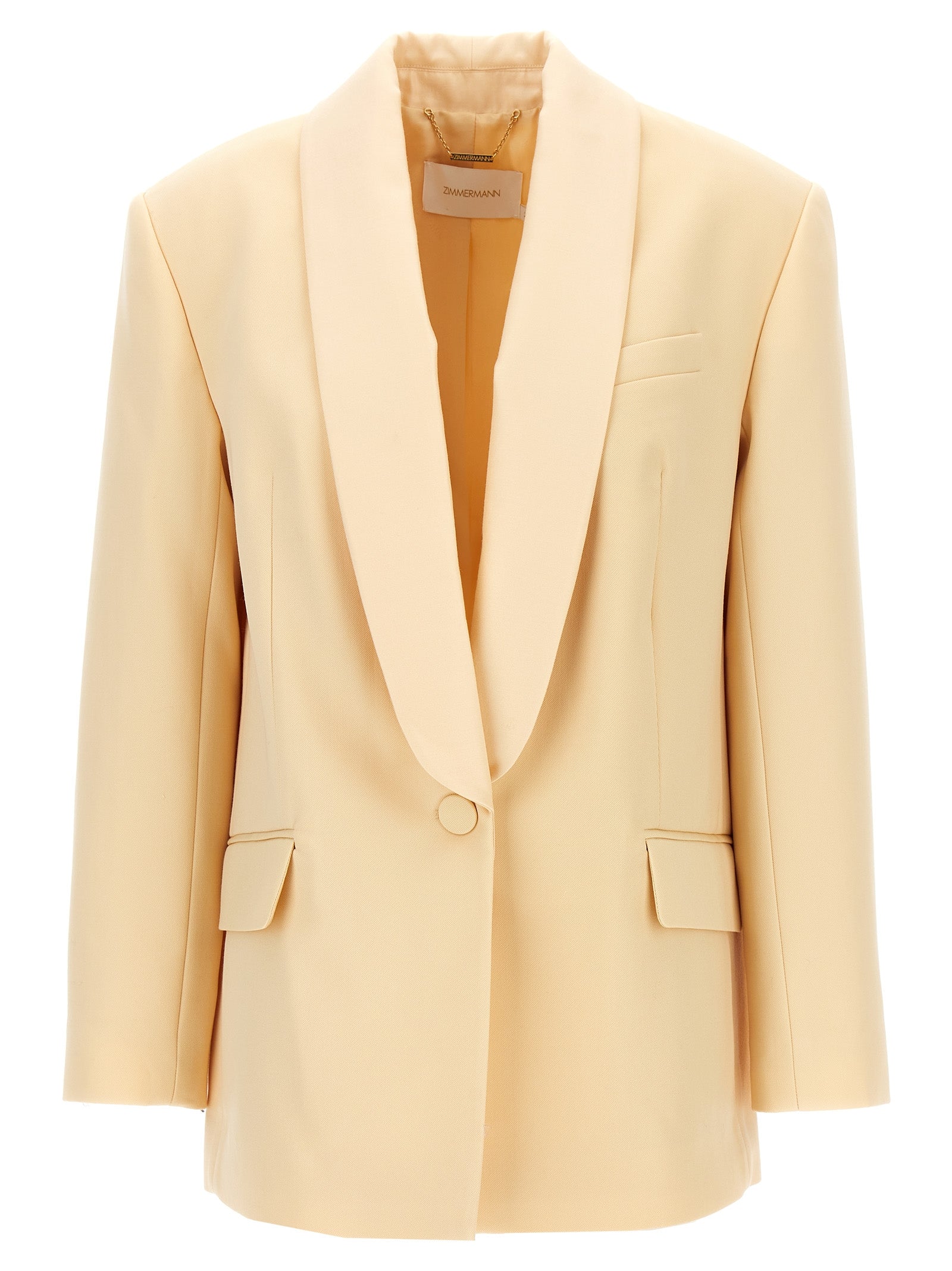 Beige Wool Blazer