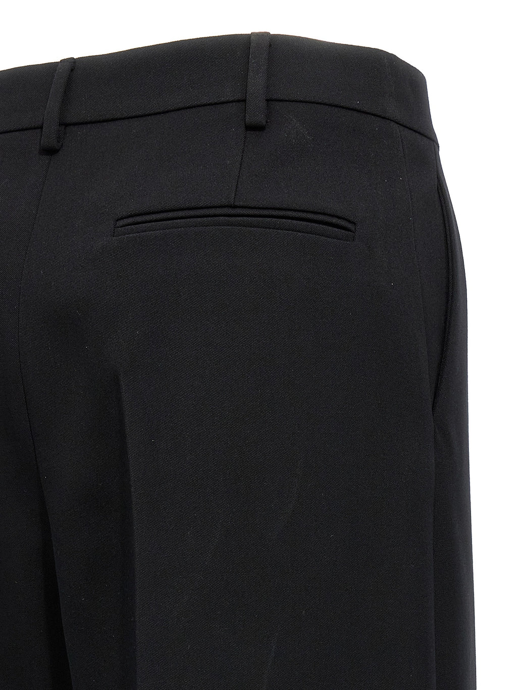 Black Virgin Wool Dress Pants