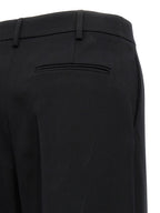 Black Virgin Wool Dress Pants