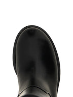 Black Calfskin Over The Knee