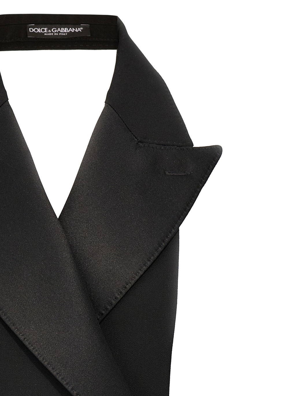 Black Silk Sleeveless Jacket