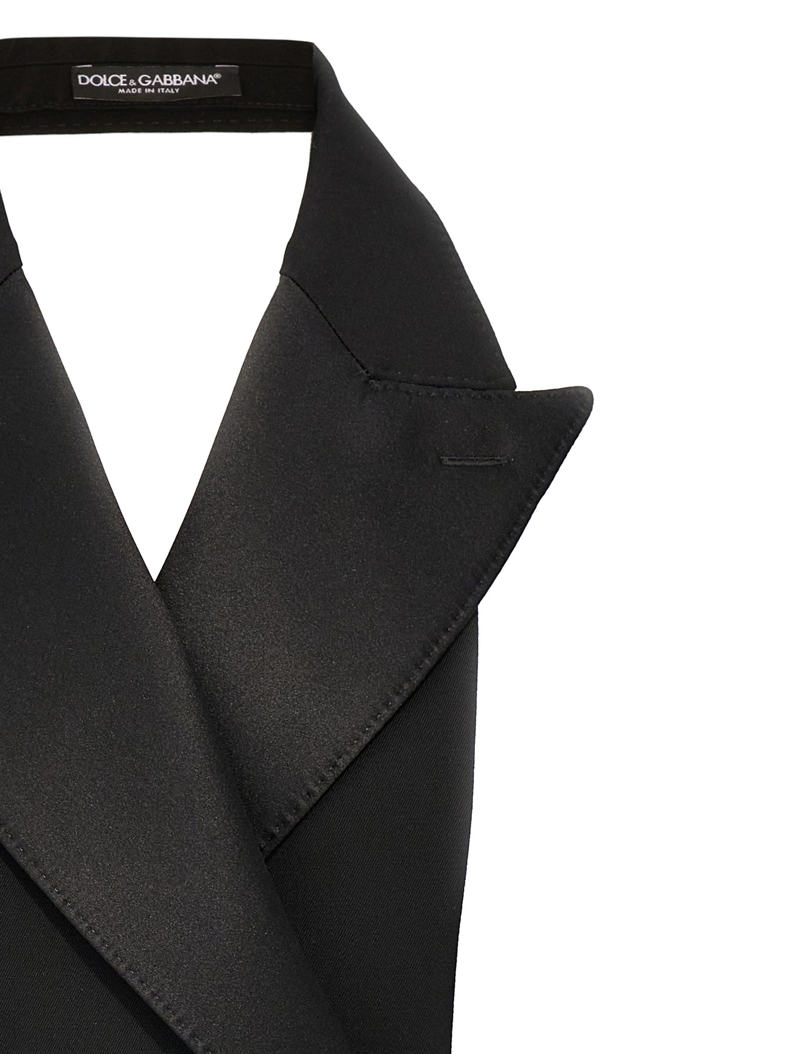 Black Silk Sleeveless Jacket