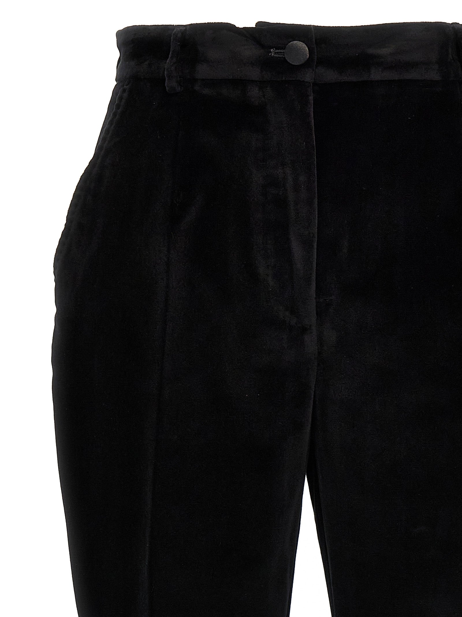 Black Cotton Dress Pants