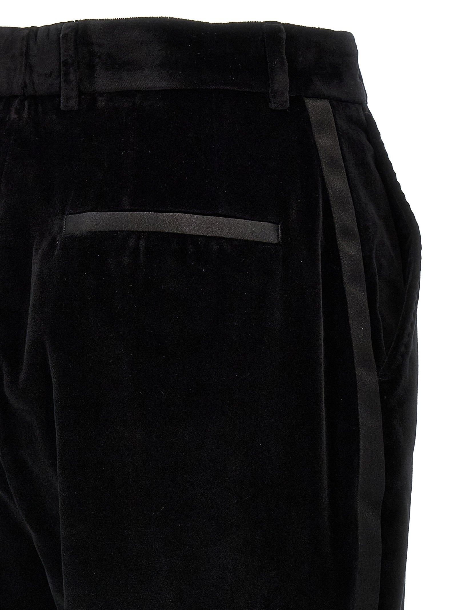 Black Cotton Dress Pants