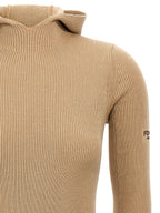 Beige Wool Short Dress