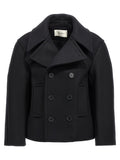 Black Virgin Wool Coat