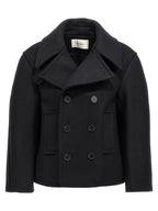 Black Virgin Wool Coat