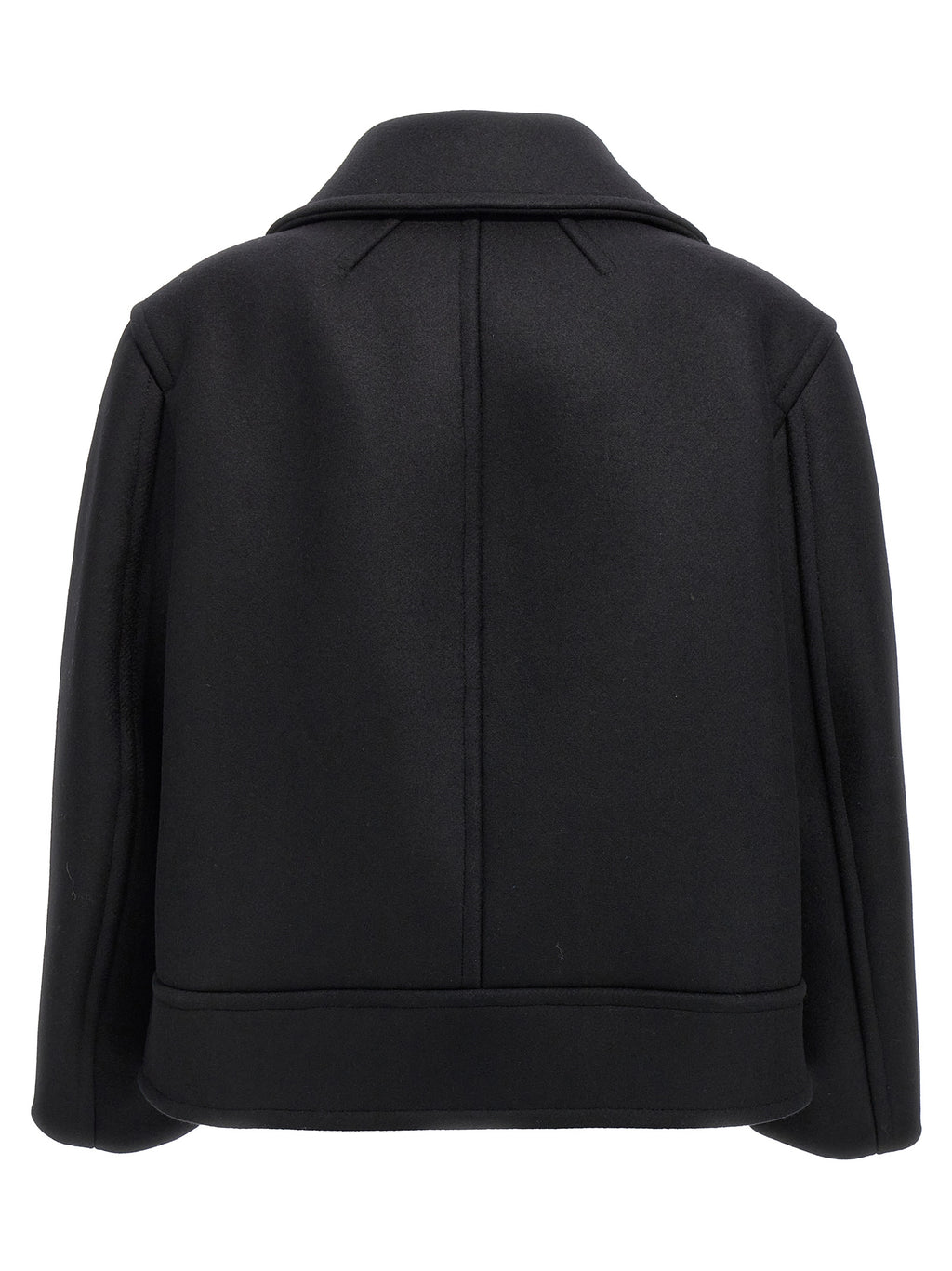 Black Virgin Wool Coat