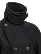 Black Virgin Wool Coat
