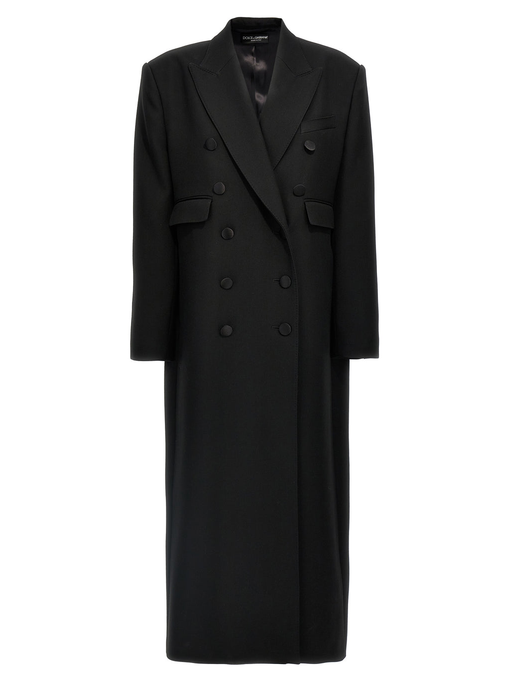 Black Virgin Wool Coat
