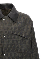 Brown Polyester Full-Length Jacket