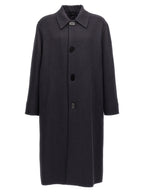 Blue Virgin Wool Coat