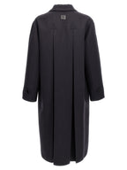 Blue Virgin Wool Coat