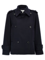 Blue Virgin Wool Coat