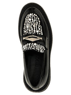 Black Calfskin Slip-On Loafers