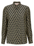 Bicolor Silk Blouse