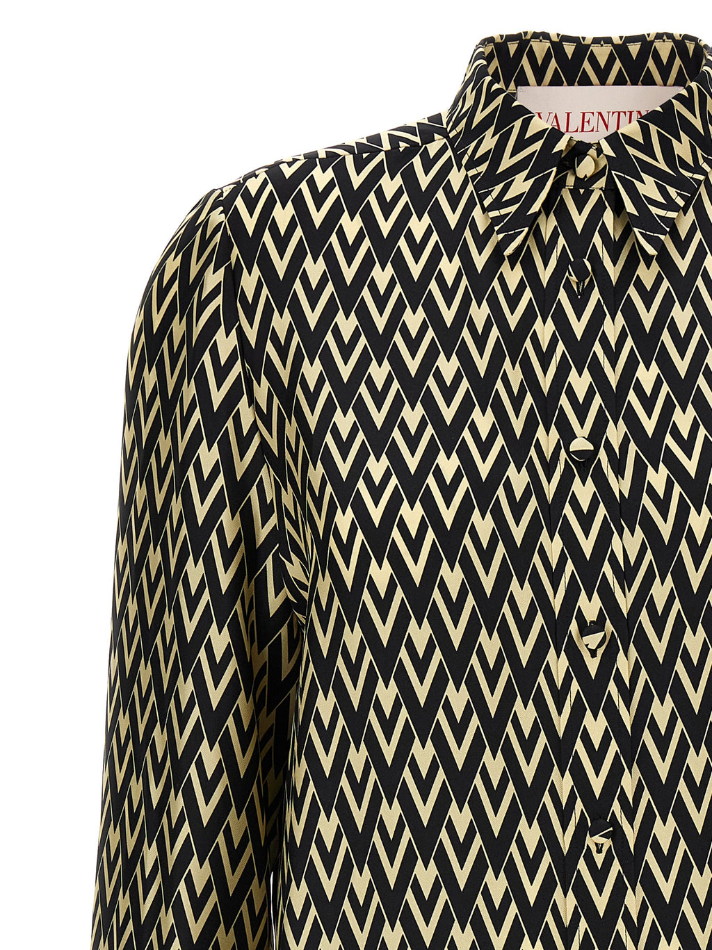 Bicolor Silk Blouse