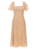 Multicolor Polyester Midi Dress