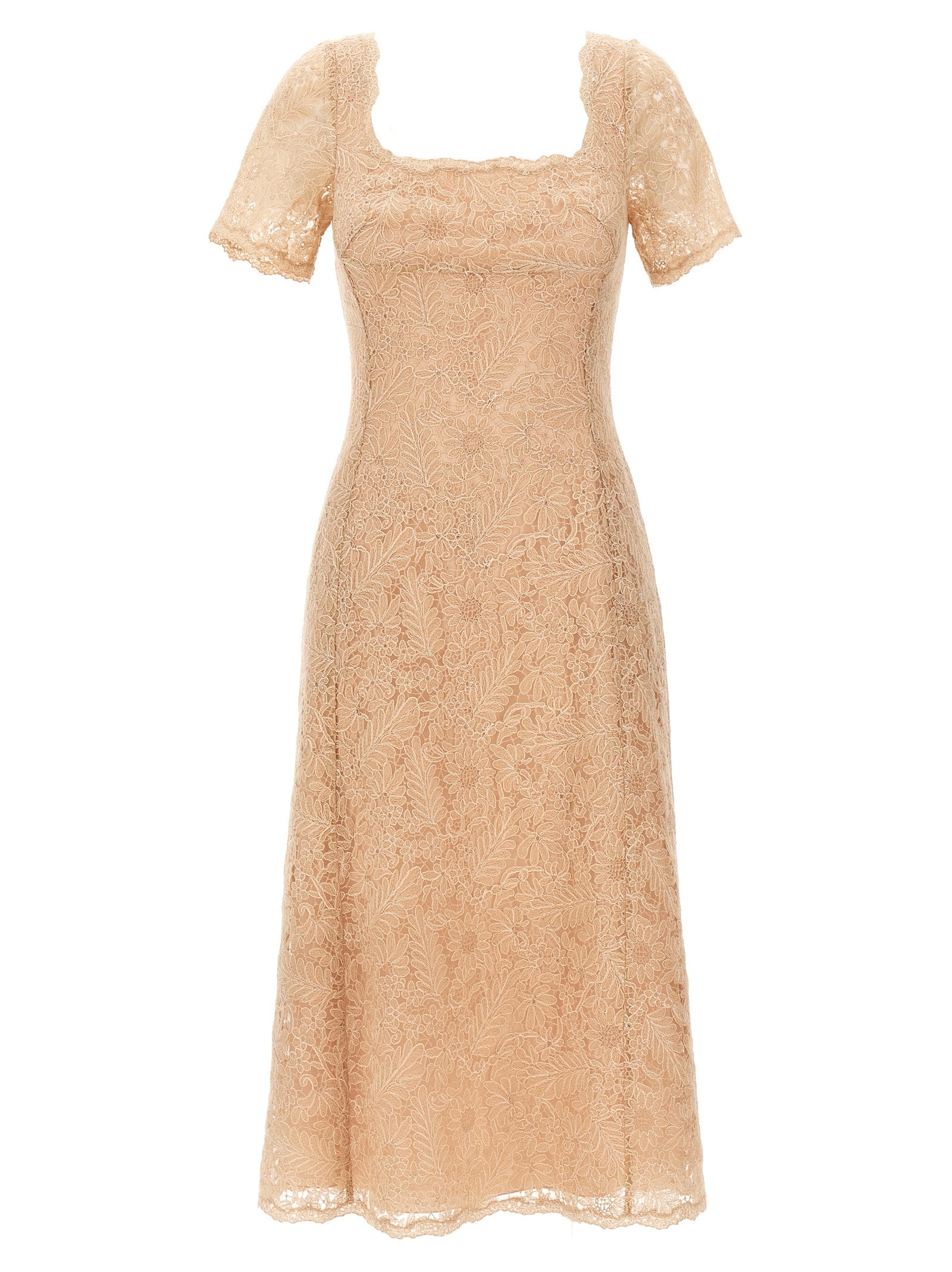 Multicolor Polyester Midi Dress
