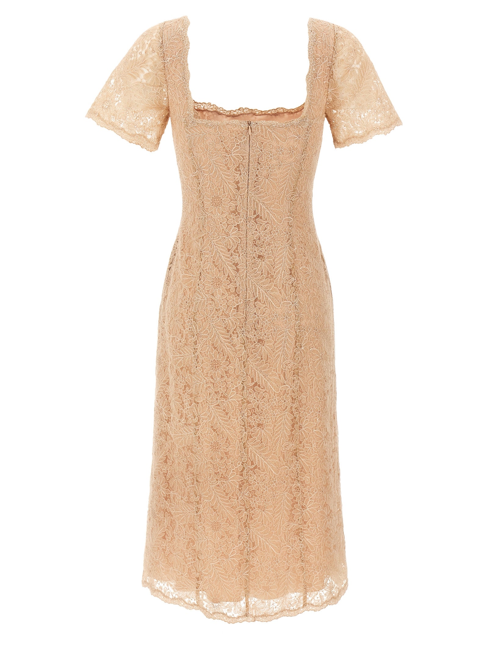 Multicolor Polyester Midi Dress