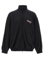 Black Polyamide Sweatshirt