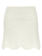 White Cotton Long Skirt