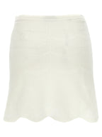 White Cotton Long Skirt