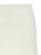 White Cotton Long Skirt