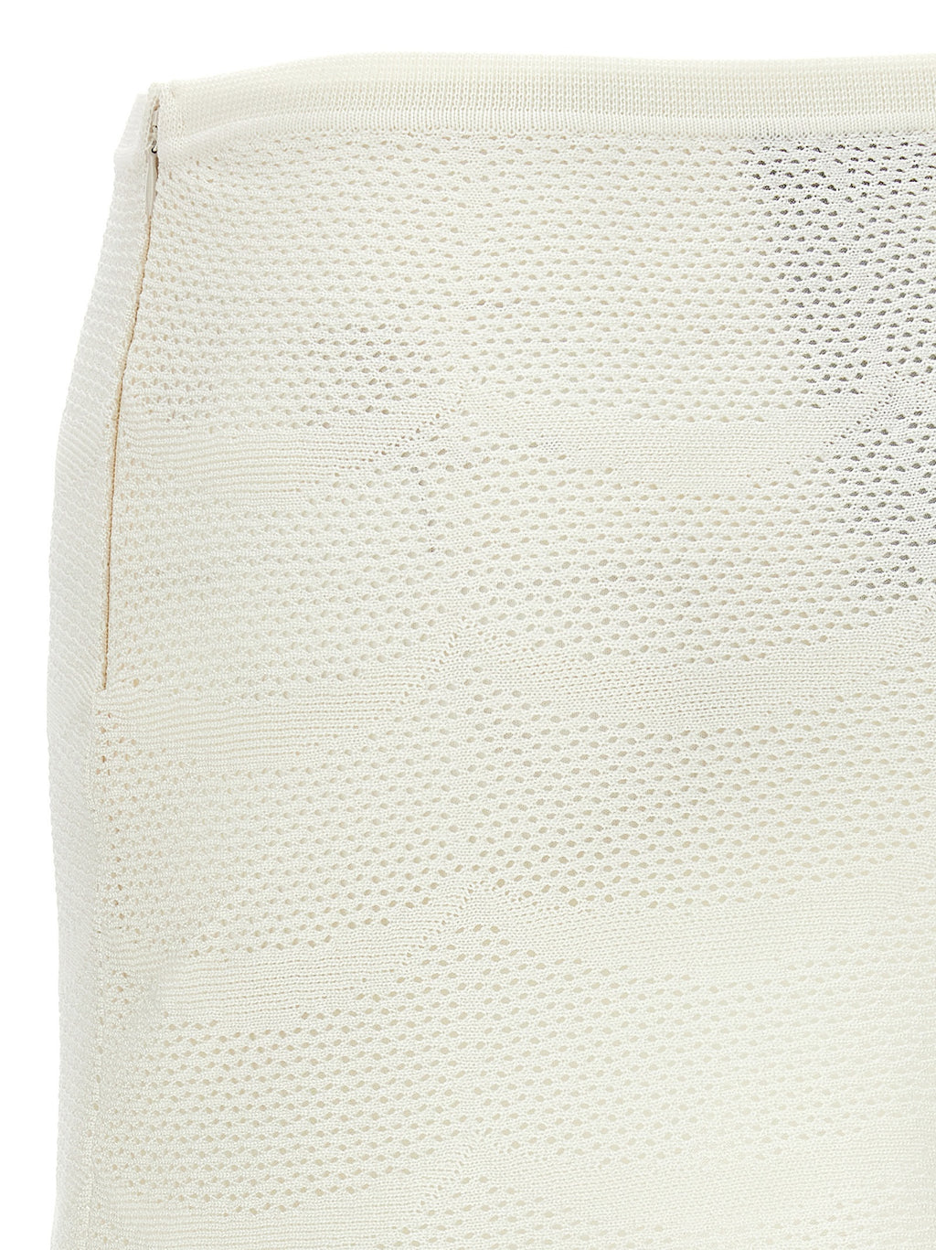 White Cotton Long Skirt