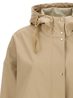 Beige Cotton Parka