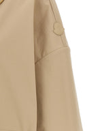Beige Cotton Parka