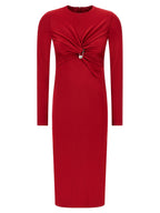Multicolor Viscose Midi Dress