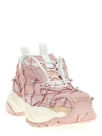 Multicolor Polyester Athletic Sneakers