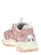 Multicolor Polyester Athletic Sneakers