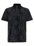 Gray Cotton Polo Shirt