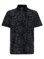 Gray Cotton Polo Shirt