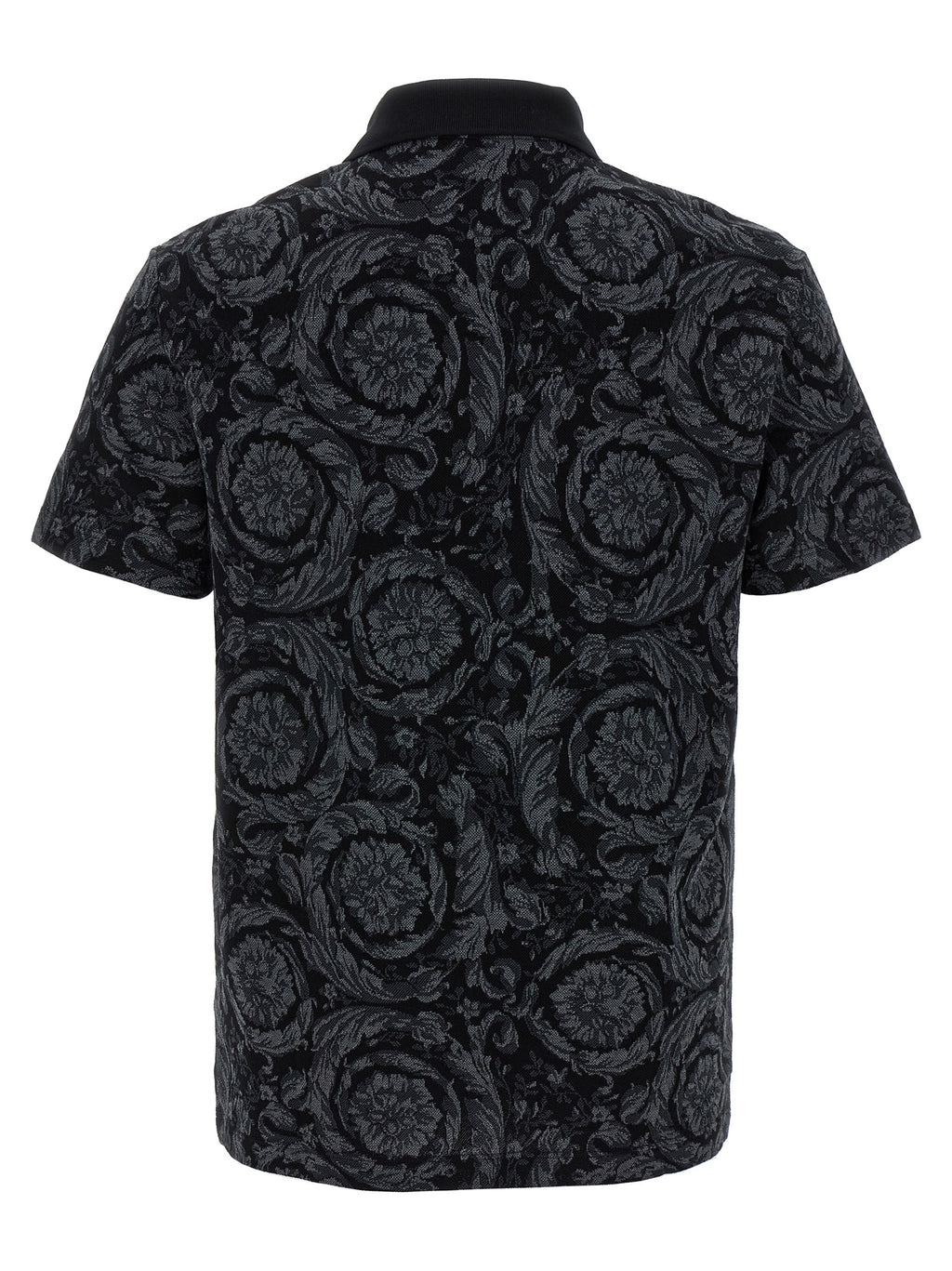 Gray Cotton Polo Shirt
