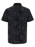 Gray Cotton Polo Shirt