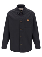 Blue Polyester Full-Length Jacket