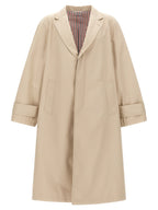 Beige Polyester Coat