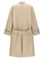 Beige Polyester Coat