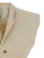 Beige Cotton Sleeveless Jacket