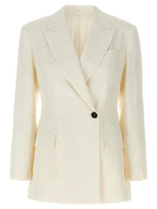 White Straw Blazer