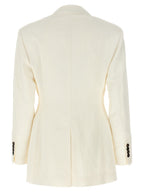 White Straw Blazer