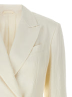 White Straw Blazer